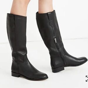 Madewell The Winslow Knee-High Boot Boots Classic Black Leather size 7
